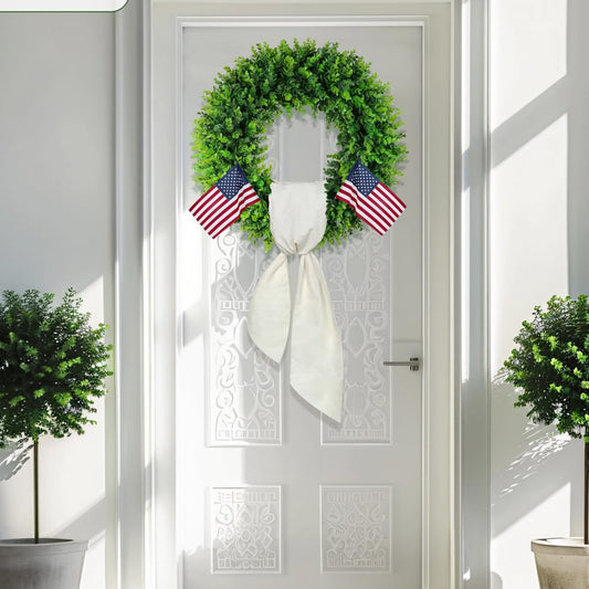 20 " Artificial Eucalyptus Wreath - Faux Greenery for Front Door Home Decor Wedding & Arch Decoration