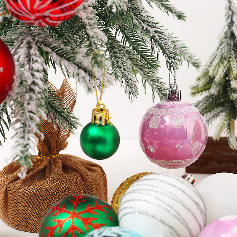 44 Pcs Christmas Ball Ornaments Set with Storage Box - Red, Green, Gold, 2 Inch Artificial Holiday Decor