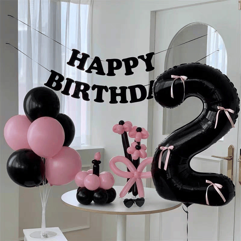 32 Inch Number Foil Balloon - 0-9 Digits Optional | Kids Birthday Party Decor for Boys & Girls