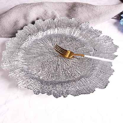 Bulk 13.7 Inch Round Reef Charger Plates for Wedding Party Decoration Wholesale