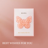 Butterfly Hand Towel Set - 2PCS Luxury Wedding Favor Bridesmaid Gift Baby Shower Gift | Elegant & Practical