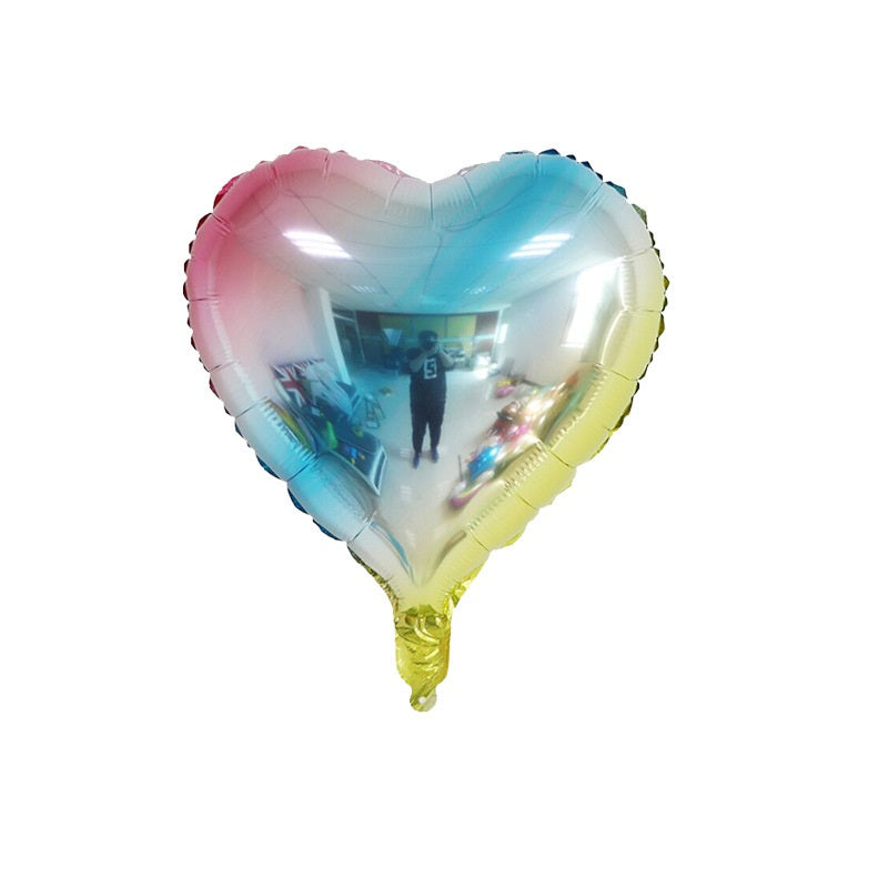 Bulk 50 Pcs 7 Inch Heart-shape Foil Balloons Mylar Balloons for Wedding Valentine's Day Decor Wholesale