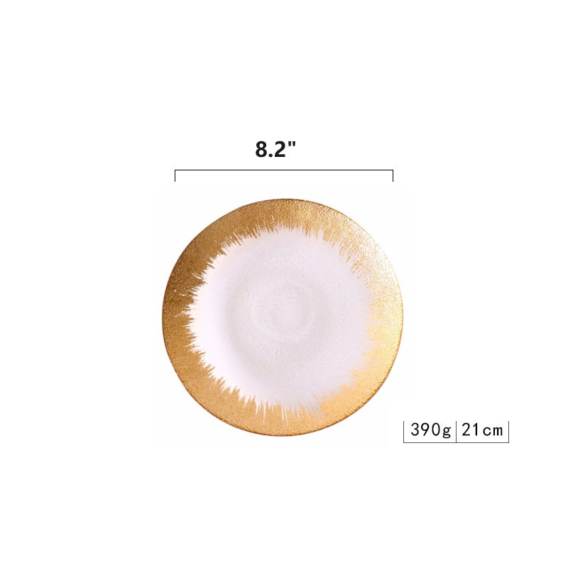 Bulk Round Glass Charger Plates for Wedding Party Event Tabletop Decor Wholesale