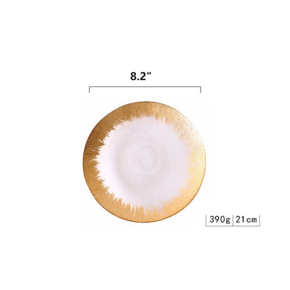 Bulk Round Glass Charger Plates for Wedding Party Event Tabletop Decor Wholesale