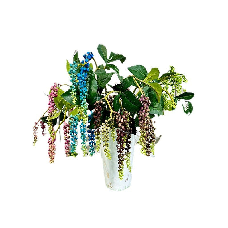 Single Stem Real-Touch Artificial Mountain Road Plant with 6 Blooms, 32" Tall, Latex Material, Ideal for Weddings, Events, and Home Decor