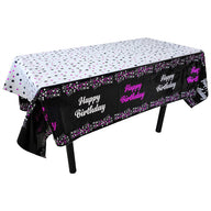 Bulk 1 Pc Reusable Waterproof Happy Birthday Tablecloth Oil-Proof Disposable Table Cover for Kids' Birthday Party Boys Girls Decorations Wholesale