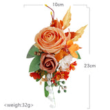 New Bridal Wedding Corsage Set - 2 Pcs Artificial Flower Boutonniere for Weddings Proms Banquets & More