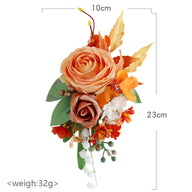 New Bridal Wedding Corsage Set - 2 Pcs Artificial Flower Boutonniere for Weddings Proms Banquets & More