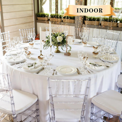 Bulk 3 Pcs Round Tablecloths Heavy Duty Polyester Washable Table Covers for Wedding Receptions Banquet Events & Birthday Parties Stain Resistant Spillproof Fabric for Dining Catering Wholesale