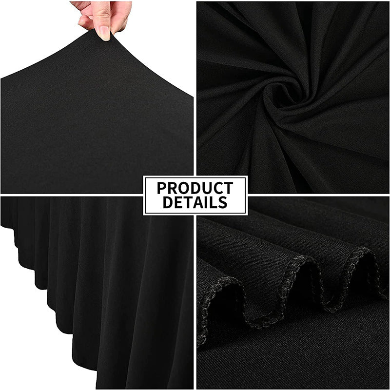 Bulk Rectangle Wrinkle Resistant Table Clothes Elastic Table Cover for Banquets Weddings Party Wholesale
