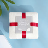 Sherpa Fleece Hand Towel - Wedding Favor & Gift for Bridal Shower Anniversary Celebration Events