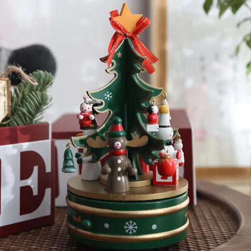 Musical Box Christmas Tree Ornaments Bulk Set for Table Decoration Holiday Decor