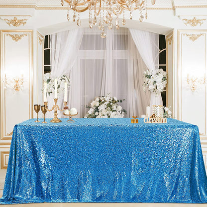 Bulk Sparkle Sequin Rectangle Tablecloth for Wedding Birthday Party Holiday Banquet Table Decoration Wholesale