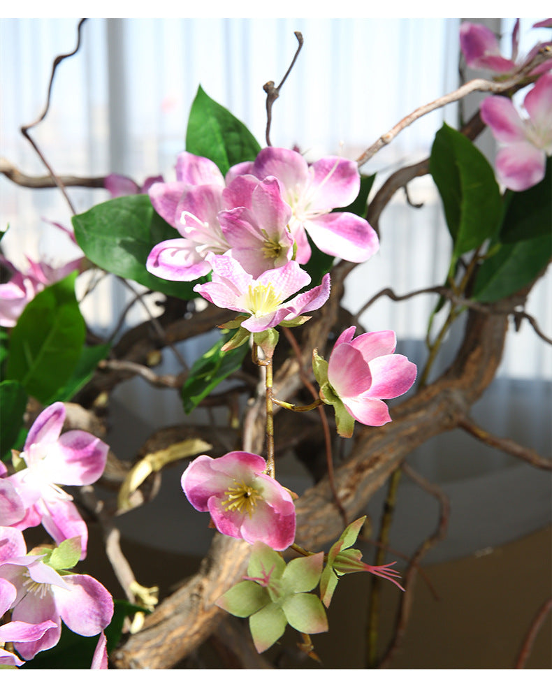 Artificial Jasmine Vine, Single Stem with 9 Blooms, 31" Tall, Silk-Like Fabric, Perfect for Home Decor, Weddings & Events