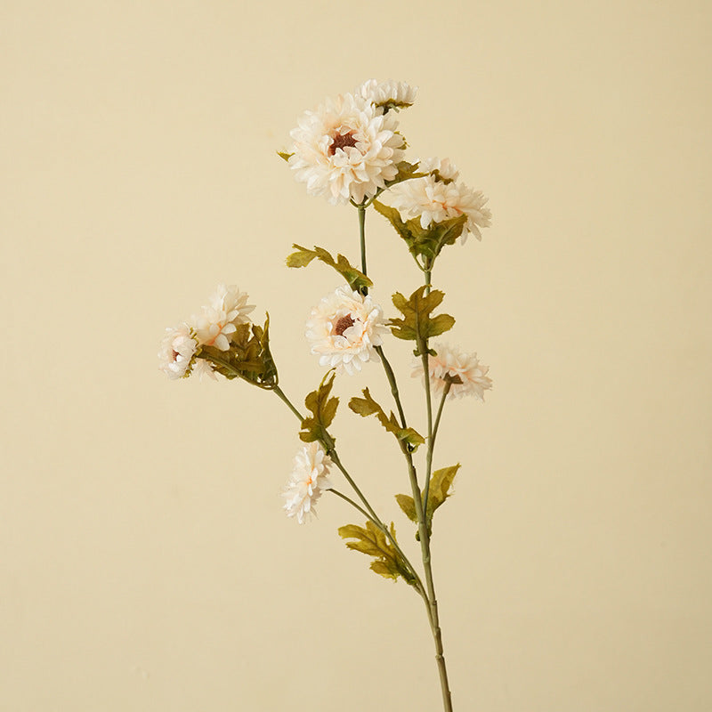 21" Artificial Daisy Bush with 8 Blooms, Silk Flowers for Home Decor, Wedding Arrangements, DIY Projects