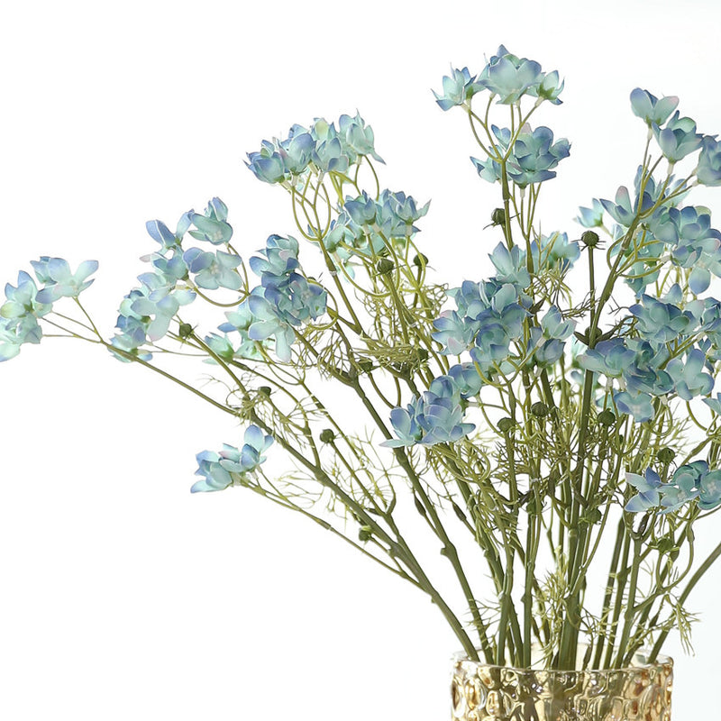 Artificial Delphinium Bush, 22" Tall, Modern Home Decor, Wedding & Event Styling