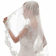 Bulk Lace Veil 2025 Handmade Tulle Bridal Veil with Adjustable Comb for Outdoor Boho Wedding & Photoshoot Wholesale