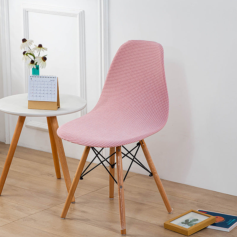 Bulk Elastic Shell Chair Cover Thicken Grid Pattern Dining Chair Covers for Weddings Party Home Decor Wholesale