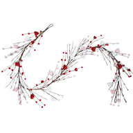 Valentine's Day Heart Vine Decor (15.7x15.7x3.9 Inches) - Romantic Holiday Decoration for V-Day