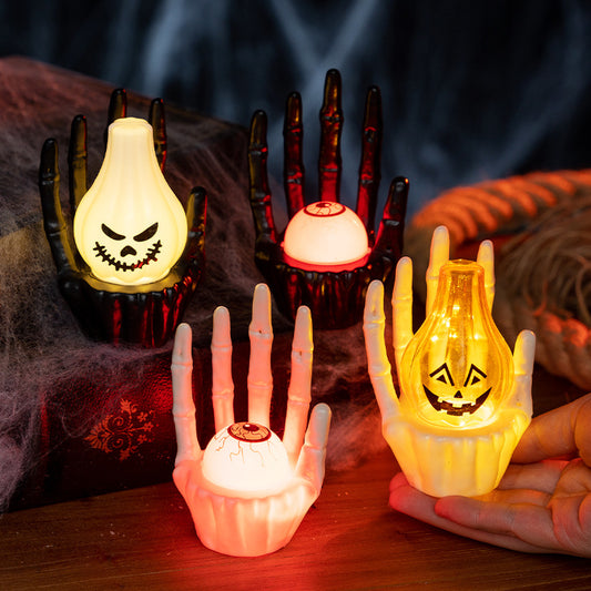 Halloween LED Hand Decorations - Pumpkin & Eyeball Styles
