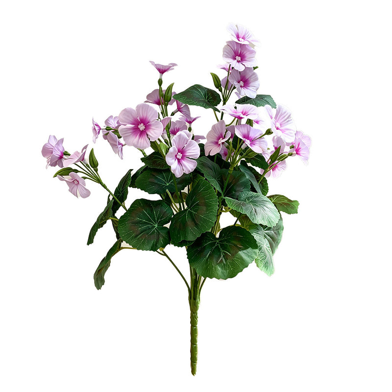Artificial Begonia Bush with 36 Blooms, 39" Tall, Realistic Faux Silk Flowers for Home, Wedding, and Event Decor