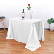 Satin Tablecloth for Weddings & Banquets - Elegant Decoration for Home Dining Room (57" x 102")
