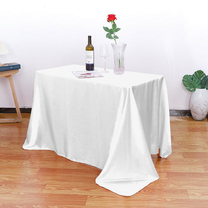 Satin Tablecloth for Weddings & Banquets - Elegant Decoration for Home Dining Room (57" x 102")