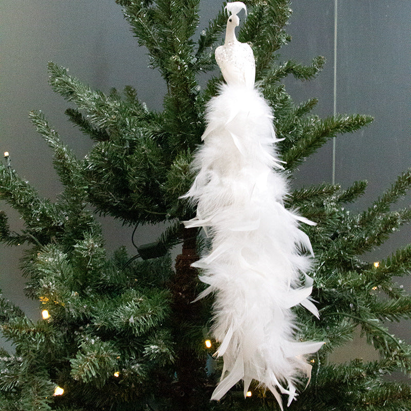 Artificial Peacock Feather Christmas Ornaments Bulk, Natural Feather Crafts for Xmas Tree Decor, Wholesale Quantity