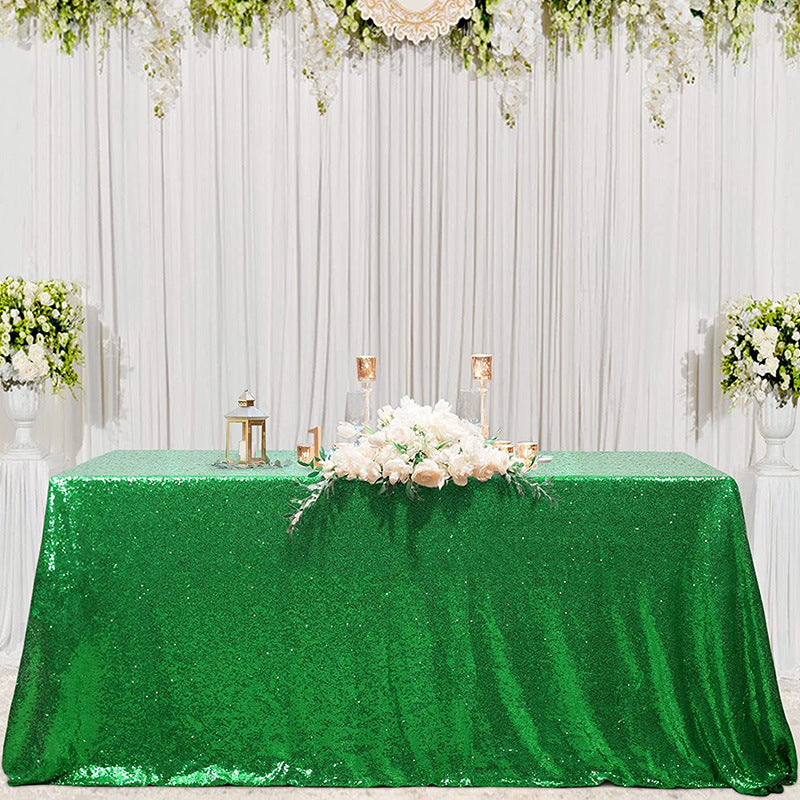 Bulk Sparkle Sequin Rectangle Tablecloth for Wedding Birthday Party Holiday Banquet Table Decoration Wholesale