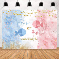 Gender Reveal Backdrop - Birthday & Party Decoration Banner - Photo Background for Celebrations