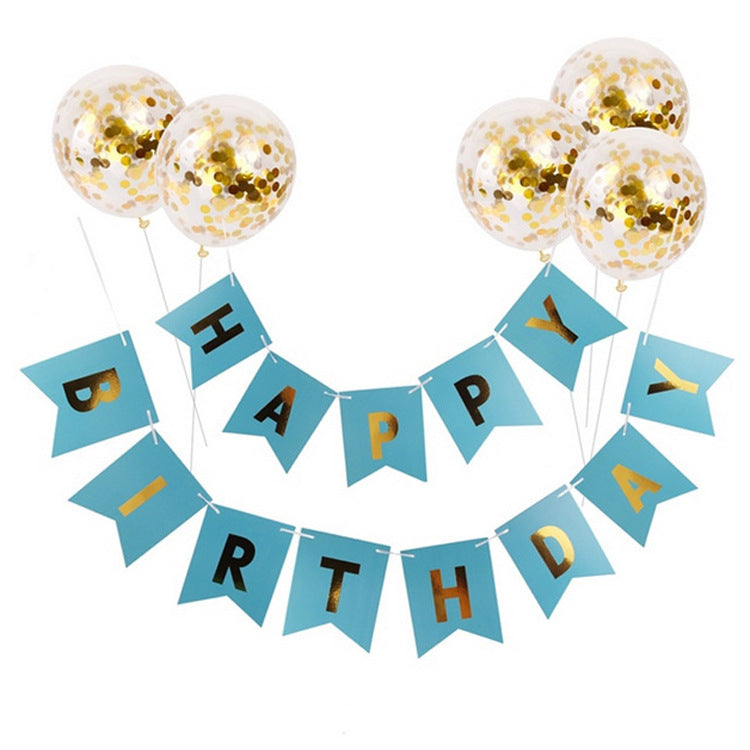 Bulk Happy Birthday Banner with Confetti Balloons for Birthday Party Decoration Supplies Wholesale