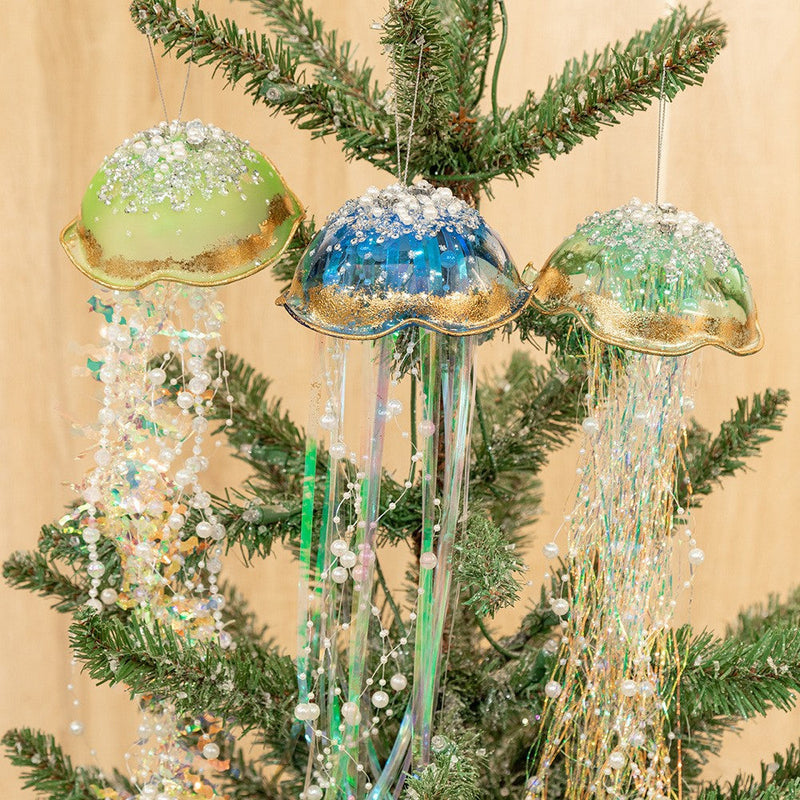 Artificial Jellyfish Hanging Ornaments 10 Pcs Bulk Christmas Decorations