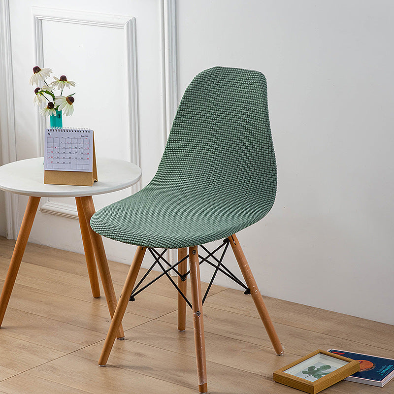 Bulk Elastic Shell Chair Cover Thicken Grid Pattern Dining Chair Covers for Weddings Party Home Decor Wholesale