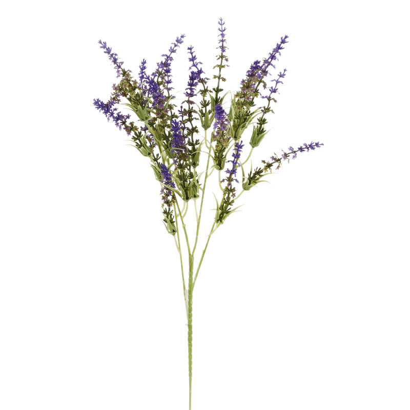 Artificial Lavender Bush with 24 Blooms, 26" Tall, Plastic, Indoor/Outdoor, Wedding & Home Decor
