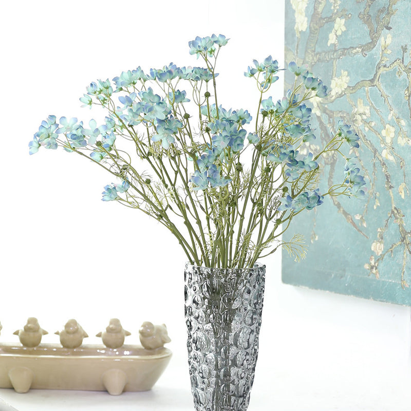 Artificial Delphinium Bush, 22" Tall, Modern Home Decor, Wedding & Event Styling
