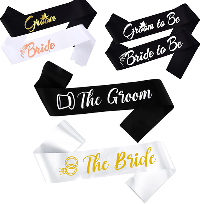 Groom to Be Wedding Sash - 31.5x3.7 Inch Sash for Bride & Groom | Wedding Party Accessory