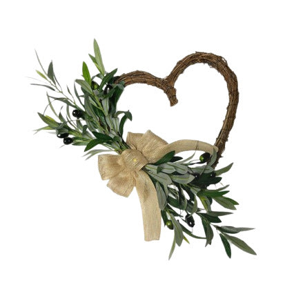 Artificial Olive Branch Garland, 18" Long, Perfect for Home Decor, Weddings, and Events
