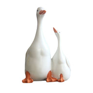 Mother & Baby Duck Garden Statues - Outdoor Micro Landscape Decor (3 Sizes Resin)