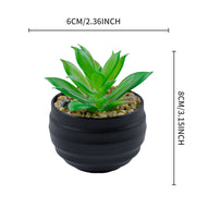 Bulk 2Pcs Succulents Plants 2025 Artificial 2.5 Inch Pots for Boho Bedroom Aesthetic & Office Zen Decor Hypoallergenic Wholesale