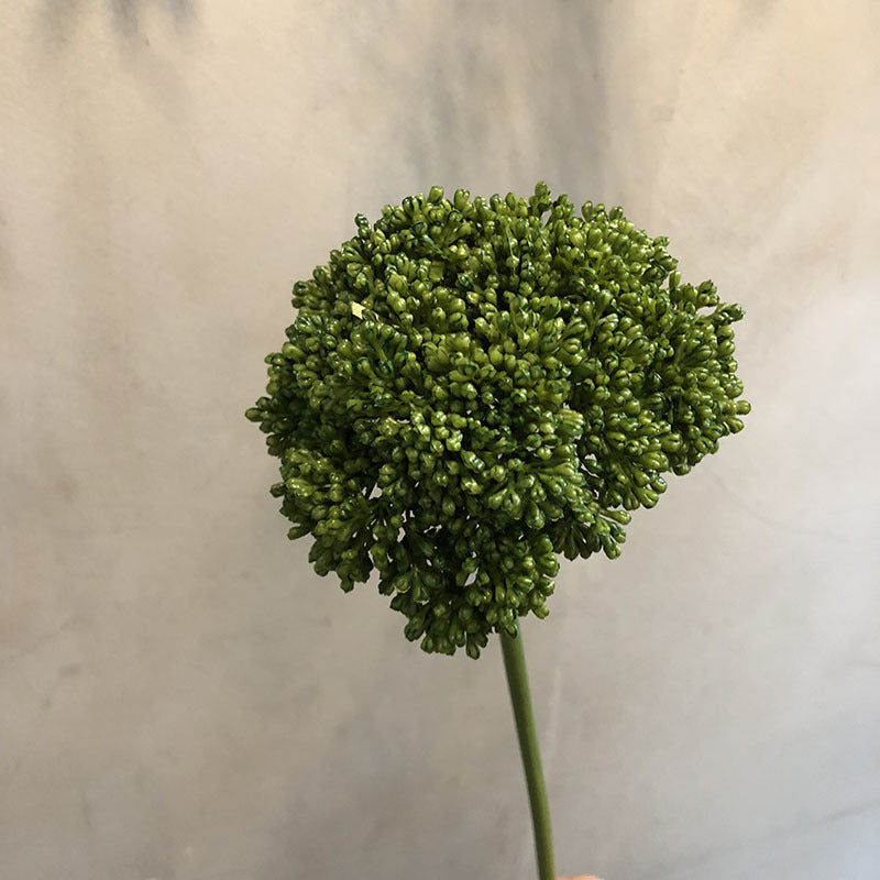 Faux Green Hydrangea Berry Stem - 15" Tall 4.3" Diameter | Artificial Floral for Home Decor New Chinese Style