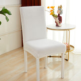 Bulk 2 Pcs Chair Cover With Flannelette Mesh Elastic Chair Covers for Dining Room Restaurant Kitchen Decor Wholesale