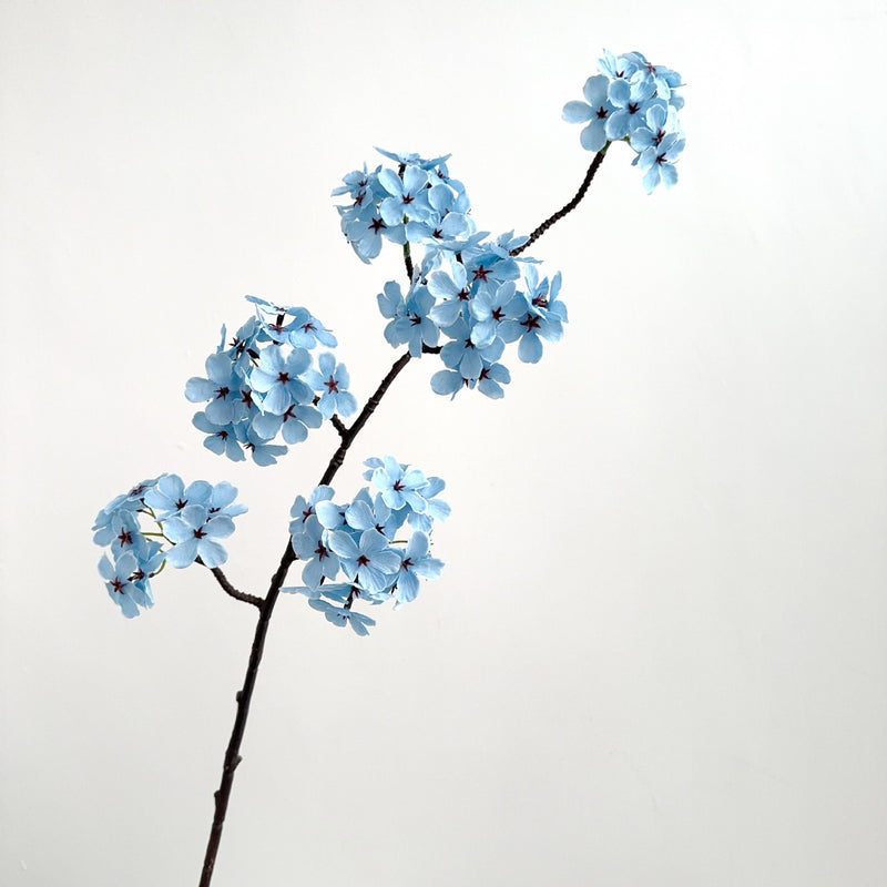 35" Artificial Pear Blossom Bush with 6 Blooms, Silk-Like Fabric, for Weddings, Events, and Home Decor
