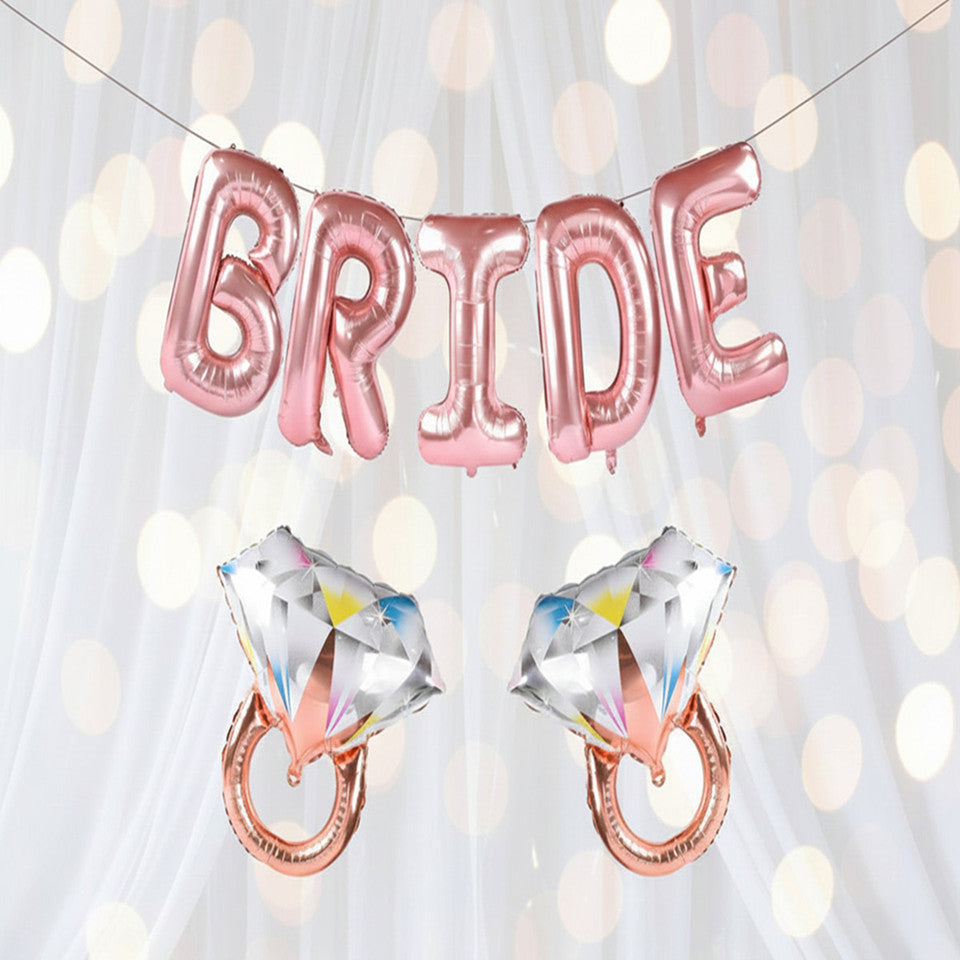 Bride to Be Rose Gold Balloon Kit - Bachelorette Party Decorations for Bridal Shower Setup