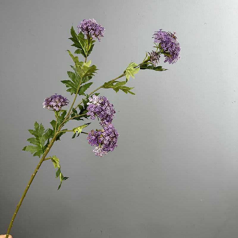 33" Hydrangea Bush with 6 Blooms, Artificial Flower for Weddings, Home Decor, and Events