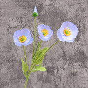 23 Inch Artificial Silk Poppy Flower Stems Spray Style, 10 Pcs