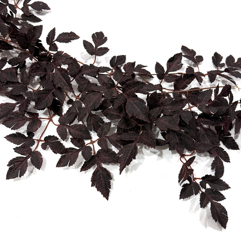 Artificial Trumpet Vine Garland with Maple Leaves, Events and Holiday Displays