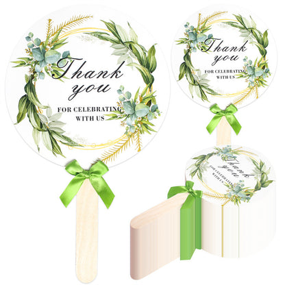 Bridal Shower Favors Wedding Fans for Guests (10 Pack) - Wedding Reception Decor & Paper Party Supplies
