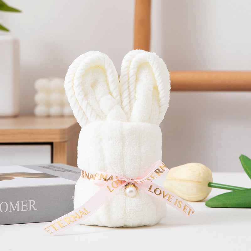 Wedding Favor Cute Bunny Towel - Adorable Gift for Bridal Shower Birthday & Party