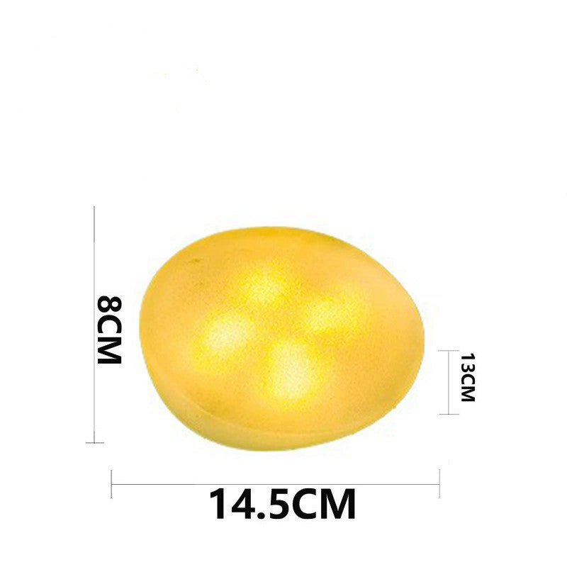 Solar-Powered Stone Light, 5.7x5.1x3.1 Inch Outdoor Landscape Light for Patio, Garden, Villa Decor