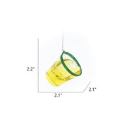 10 Pcs Christmas Ornaments Wine Glass Hanging Decorations for Xmas Party Decor